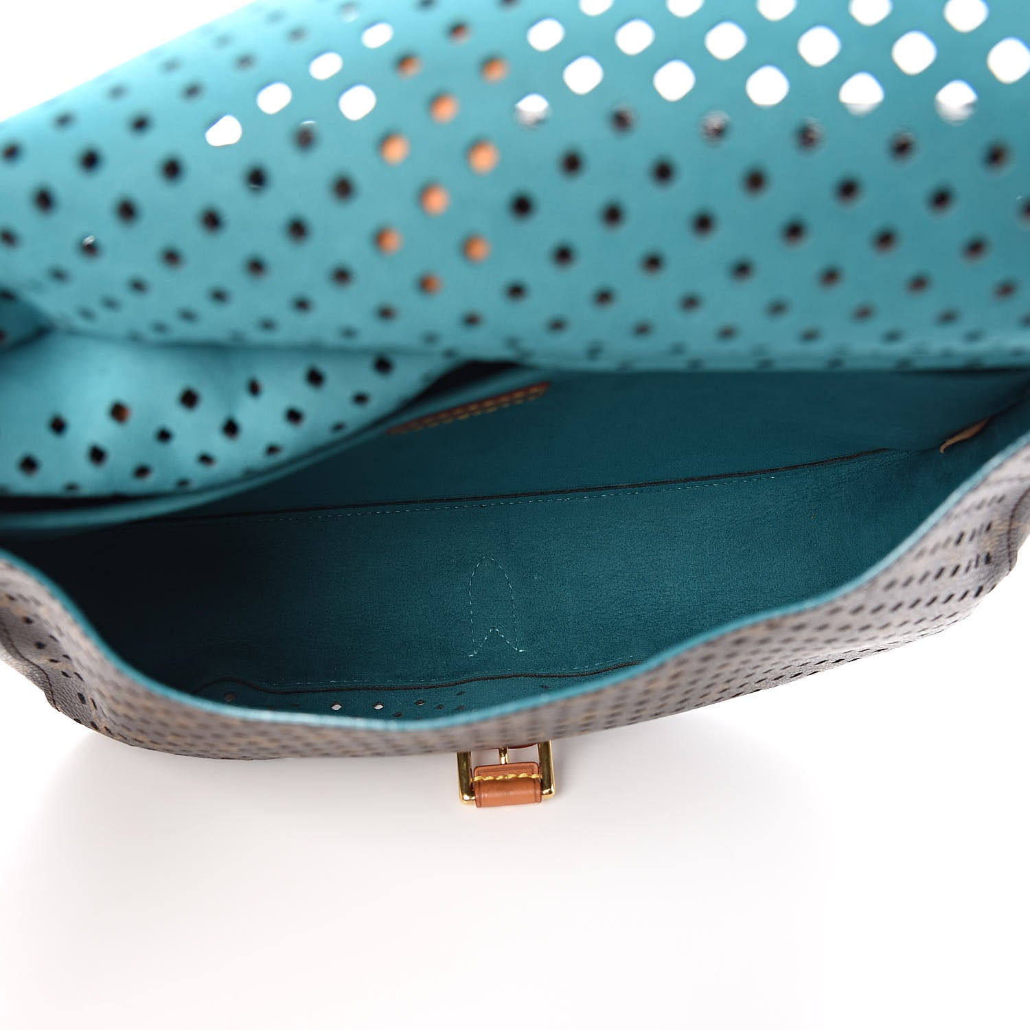 Louis Vuitton Monogram SC Flore Saumur Teal 6 of 10
