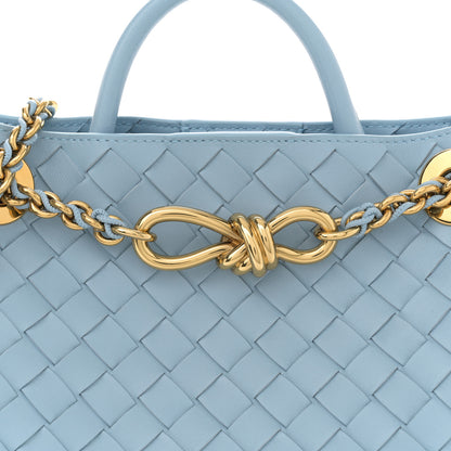 Bottega Veneta Nappa Intrecciato Small Andiamo Shoulder Bag Ice 7 of 9