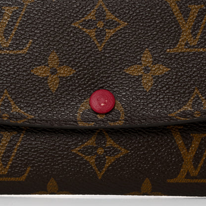 Louis Vuitton Monogram Emilie Wallet Fuchsia 8 of 9
