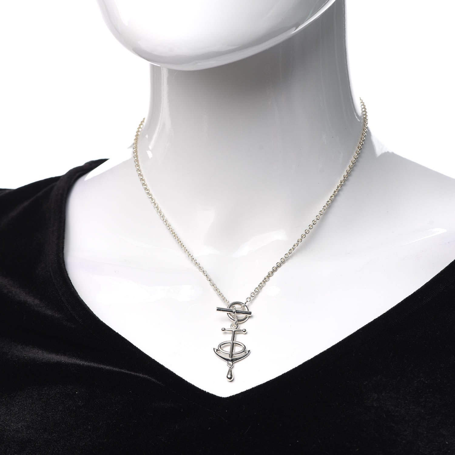 Hermes Sterling Silver Grand Large Chaine D'Ancre Necklace 2 of 5