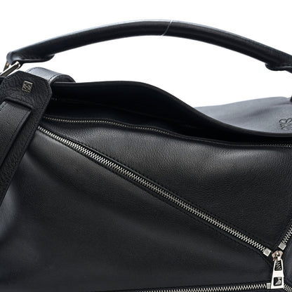 Loewe Calfskin Zipper Puzzle Bag Black 6 of 8