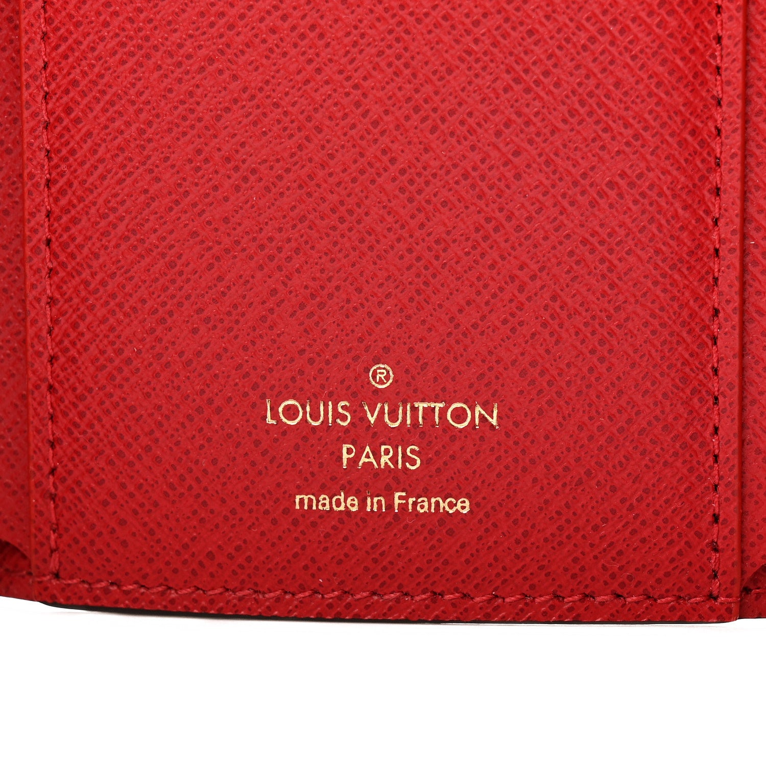 Louis Vuitton Damier Ebene Victorine Wallet Red 6 of 8
