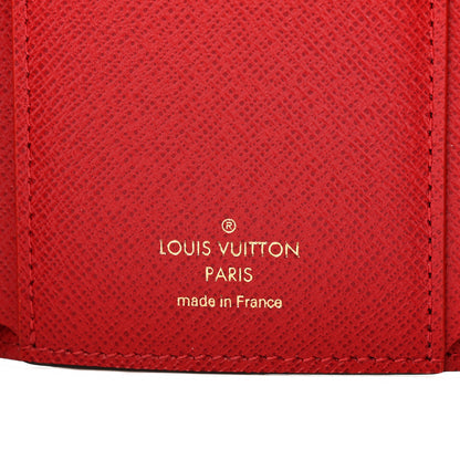 Louis Vuitton Damier Ebene Victorine Wallet Red 6 of 8