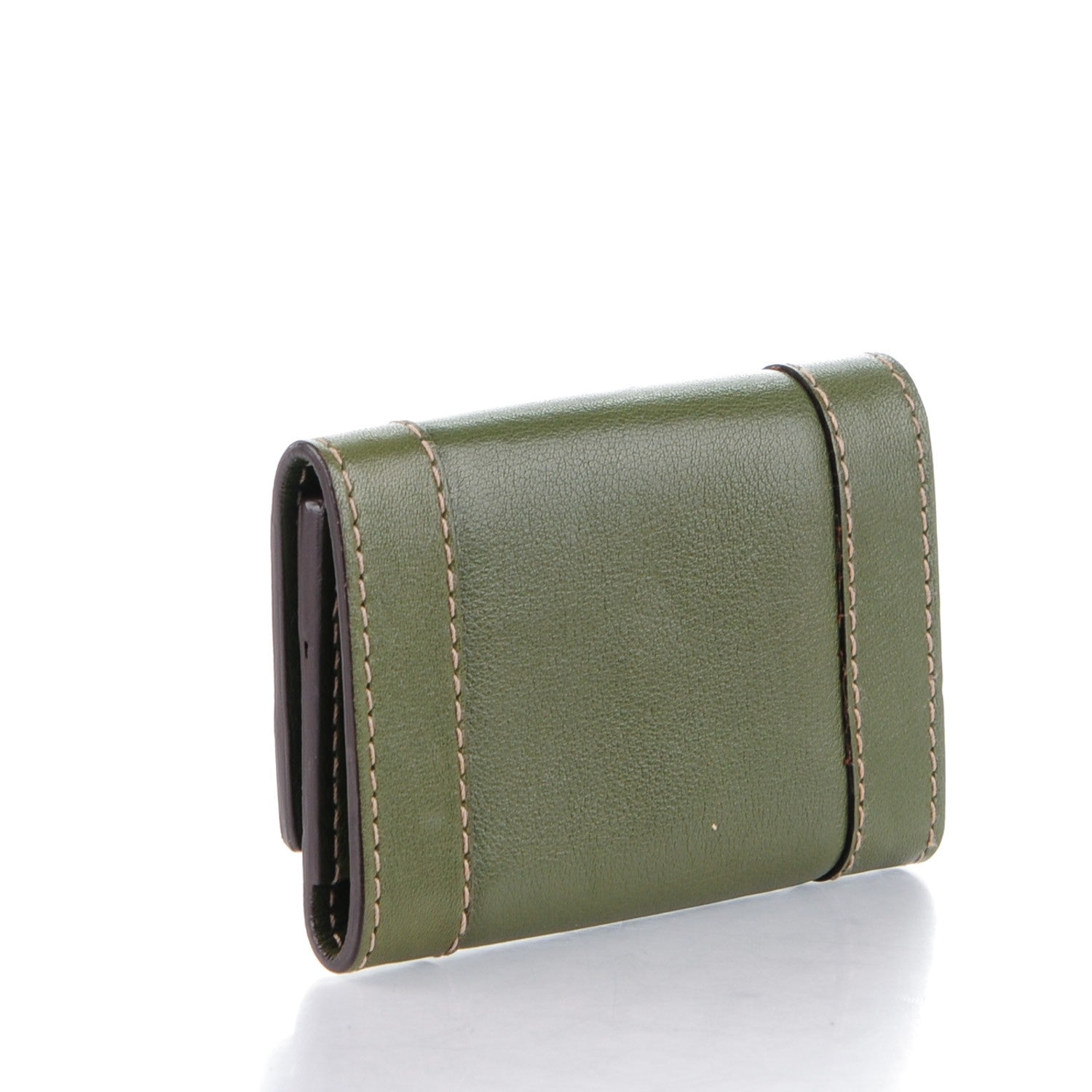 Gucci Calfskin Charmy 6 Key Holder Case Green 3 of 8