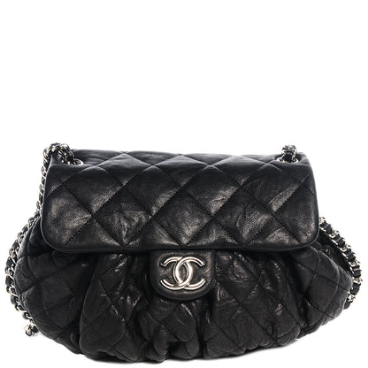 Chanel Washed Lambskin Chain Around Medium Messenger Black 1 of 7