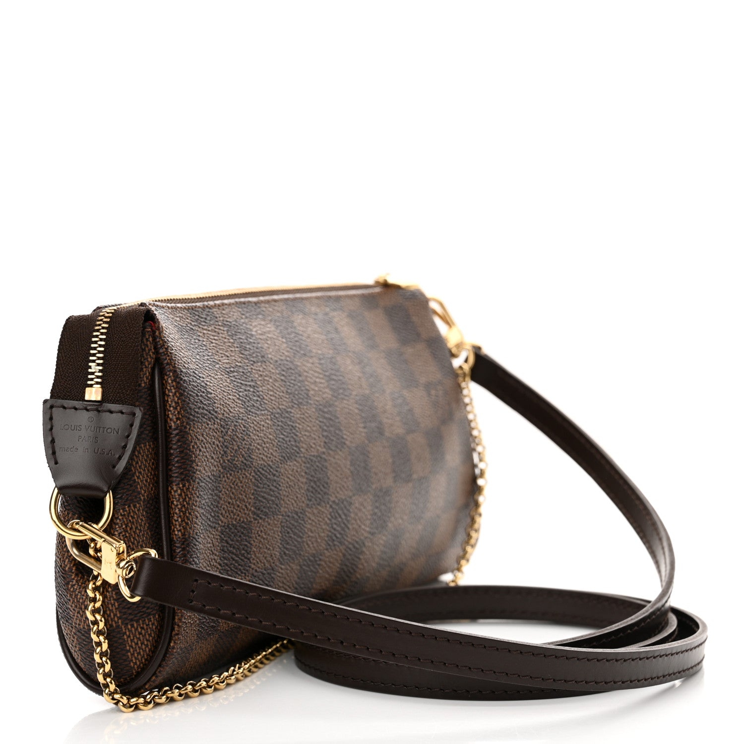Louis Vuitton Damier Ebene Eva Clutch 3 of 11