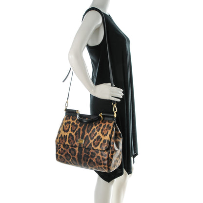Dolce & Gabbana Leo Crepe Large Miss Sicily Satchel Naturale 2 of 6