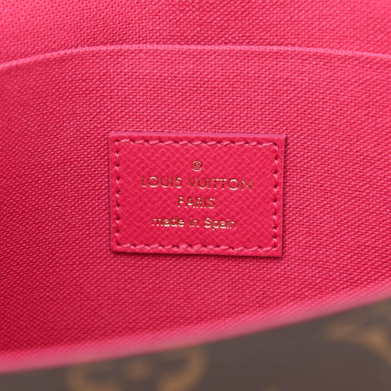 Louis Vuitton Monogram 2021 Christmas Animation Hollywood Pochette Felicie Chain Wallet Fuchsia 9 of 13