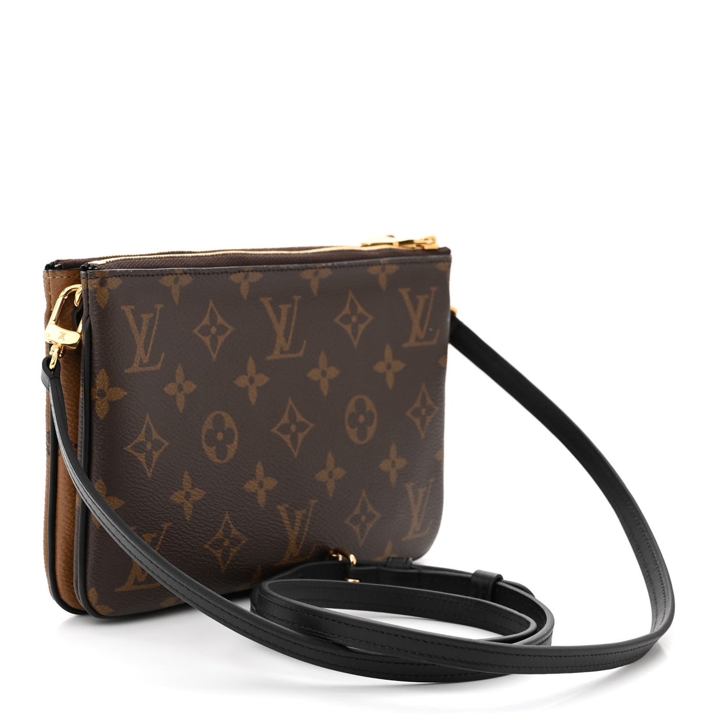Reverse Monogram Giant Double Zip Pochette