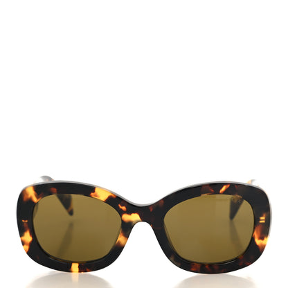 Prada Acetate Oval Sunglasses SPR A13 Tortoise 2 of 7