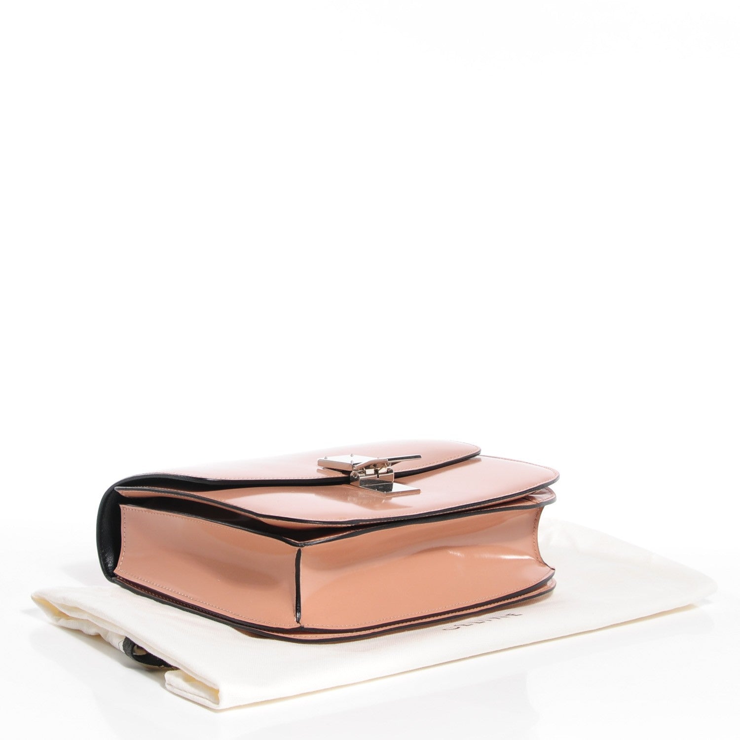 Celine Spazzolato Calfskin Classic Box Medium Flap Bag Nude 4 of 8