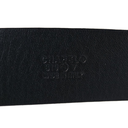 Chanel Calfskin Crystal CC Vendome Belt 85 34 Black 4 of 6