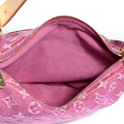Louis Vuitton Denim Baggy PM Fuchsia 5 of 7