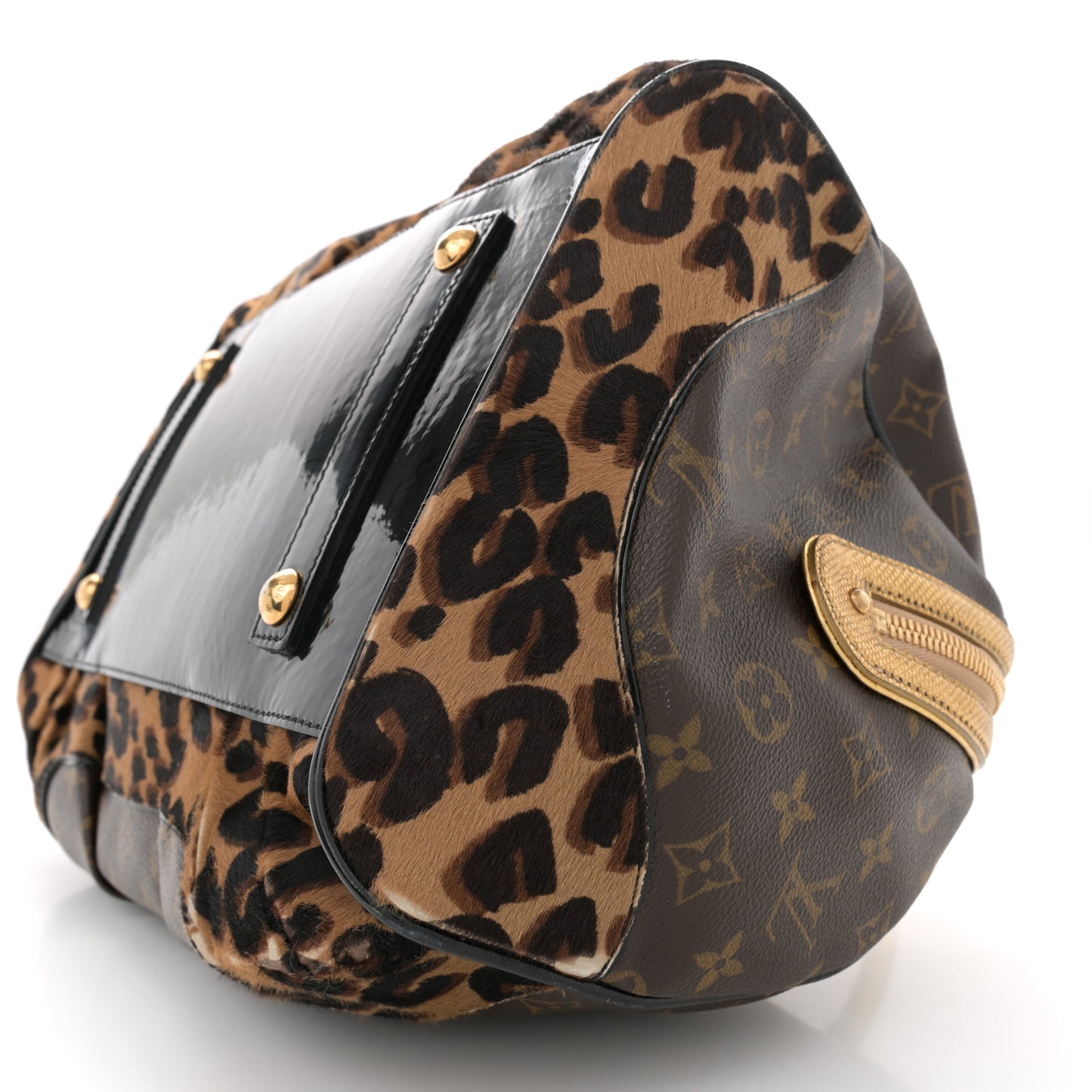 Monogram Leopard Stephen Bag