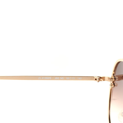 Celine Mirror Aviator Sunglasses CL 41392/S Gold Pink 4 of 6