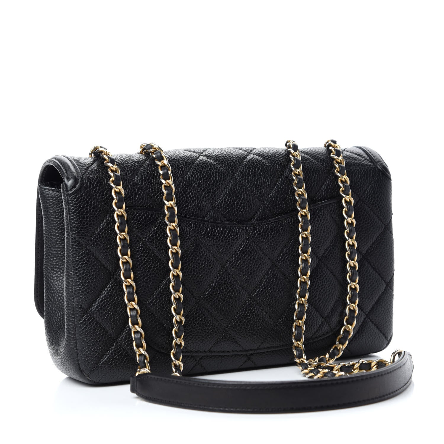 Chanel Caviar Quilted Small CC Filigree Flap Black 3 of 10