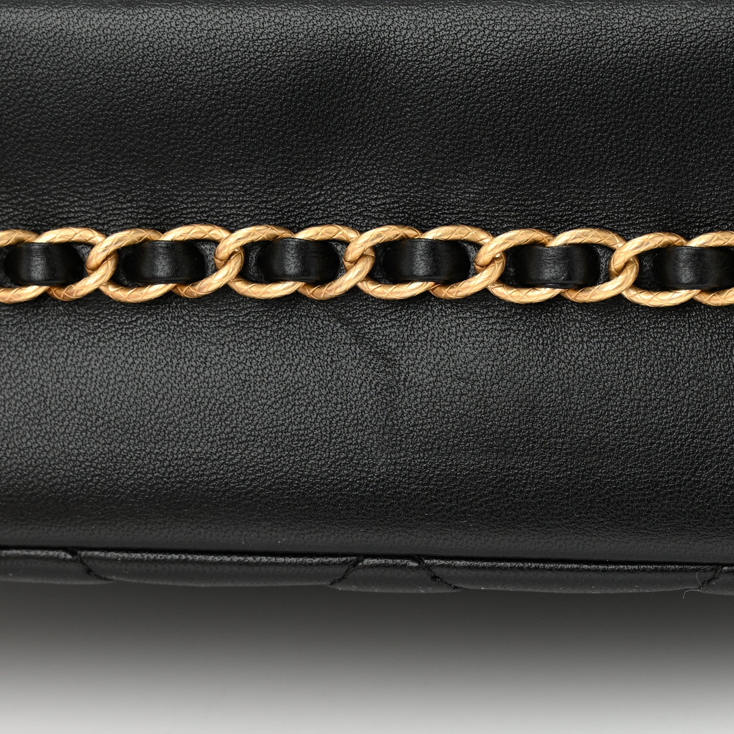 Chanel Lambskin Quilted Large CC Chain Flap Black 13 of 13