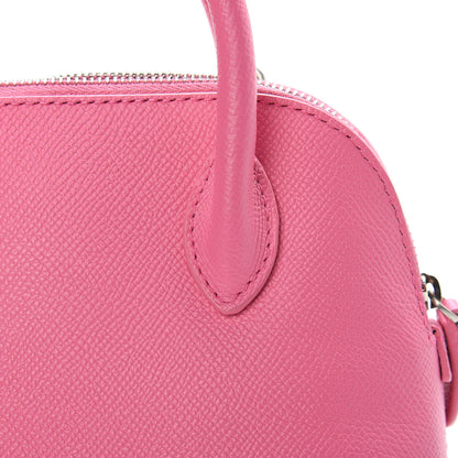 Balenciaga Signature Grained Calfskin Logo XXS Ville Top Handle Bag Rose Bubblegum Black 14 of 14
