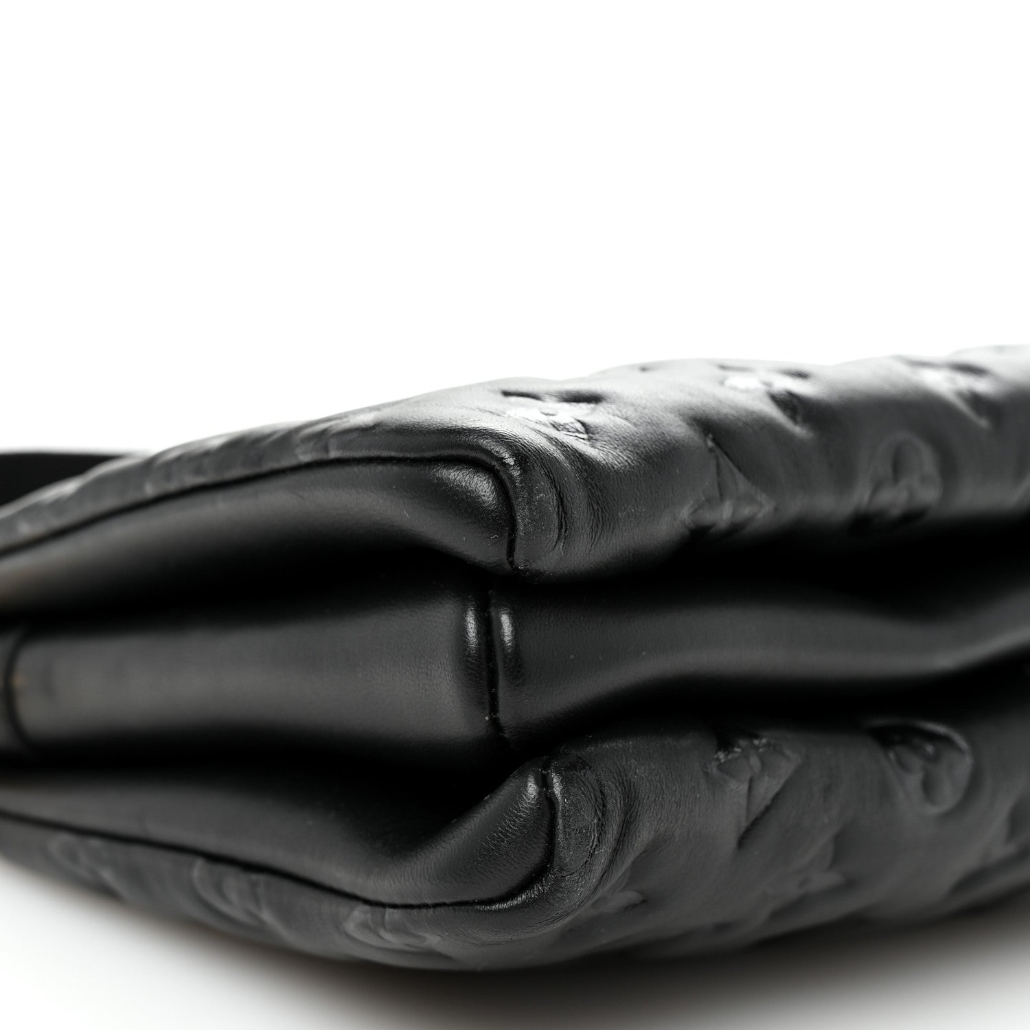 Louis Vuitton Lambskin Embossed Monogram Coussin PM Black 10 of 11