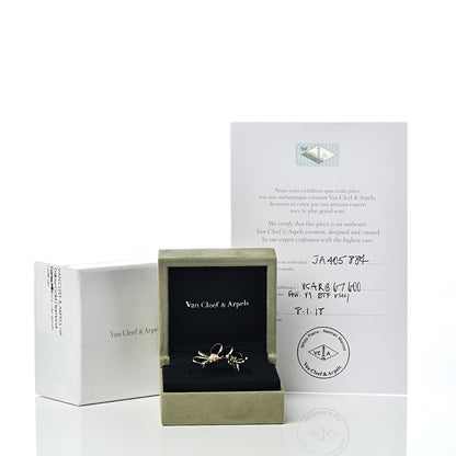 Van Cleef & Arpels 18K Yellow Gold Diamond Frivole Between The Finger Ring 49 5 6 of 6