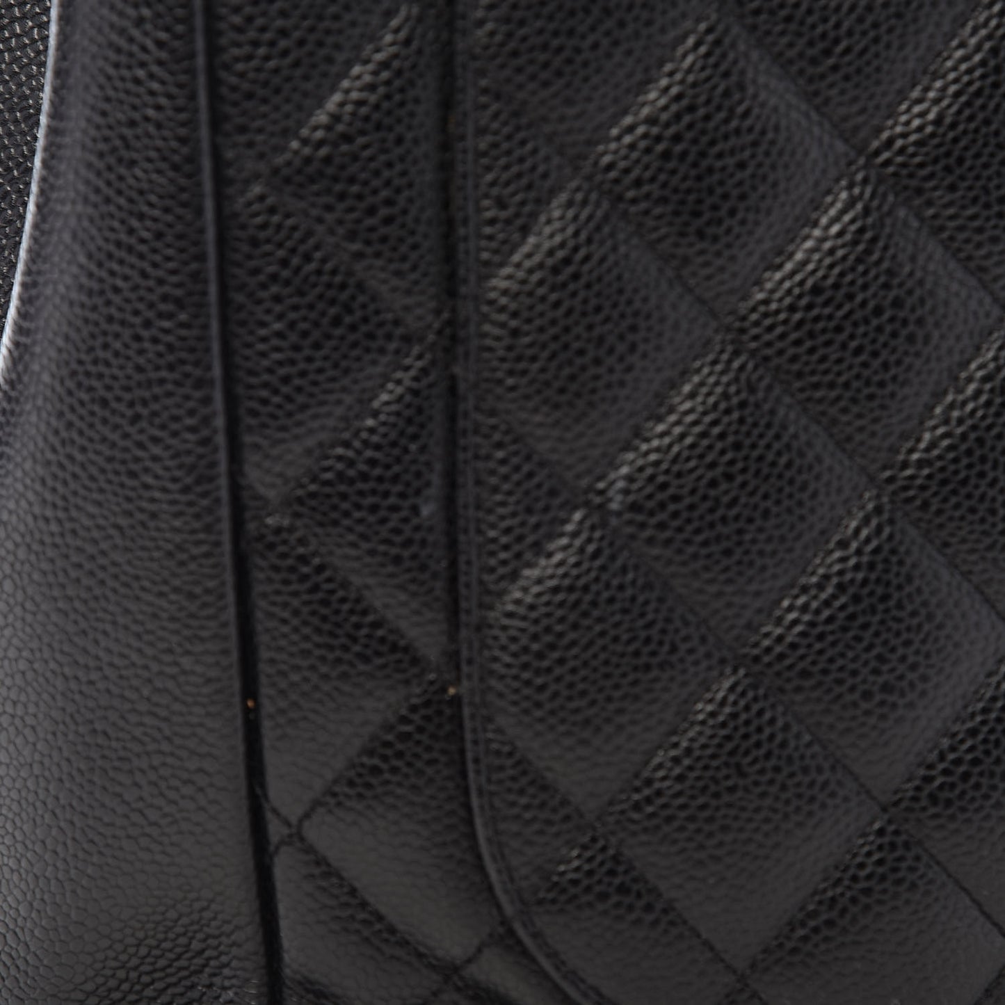 Caviar Quilted Grand Shopping Tote GST Black