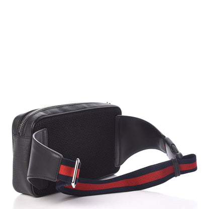 Gucci Soft GG Supreme Monogram Web Belt Bag Black Grey 3 of 12
