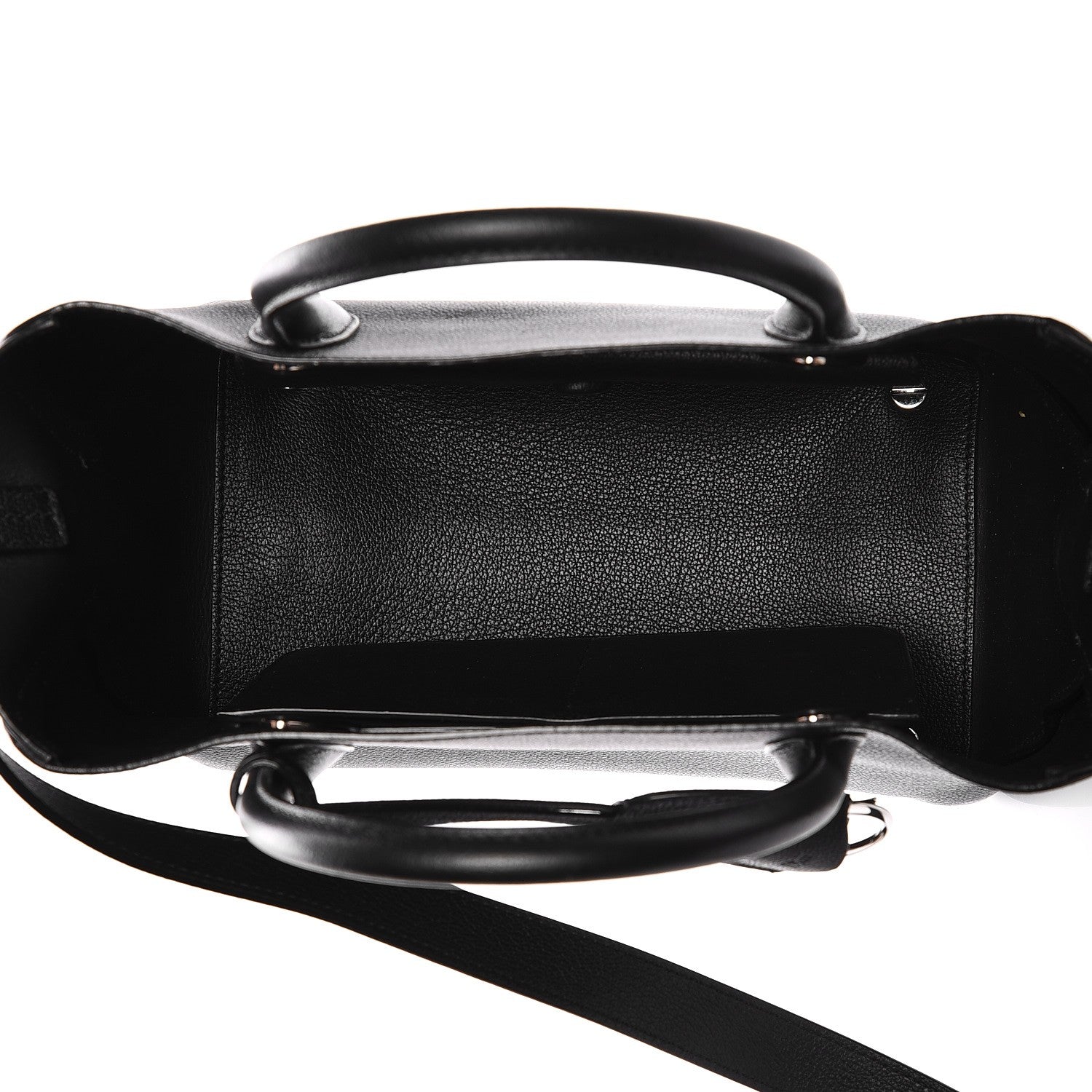 Christian Dior Supple Grained Calfskin Medium Open Bar Tote Black 6 of 8