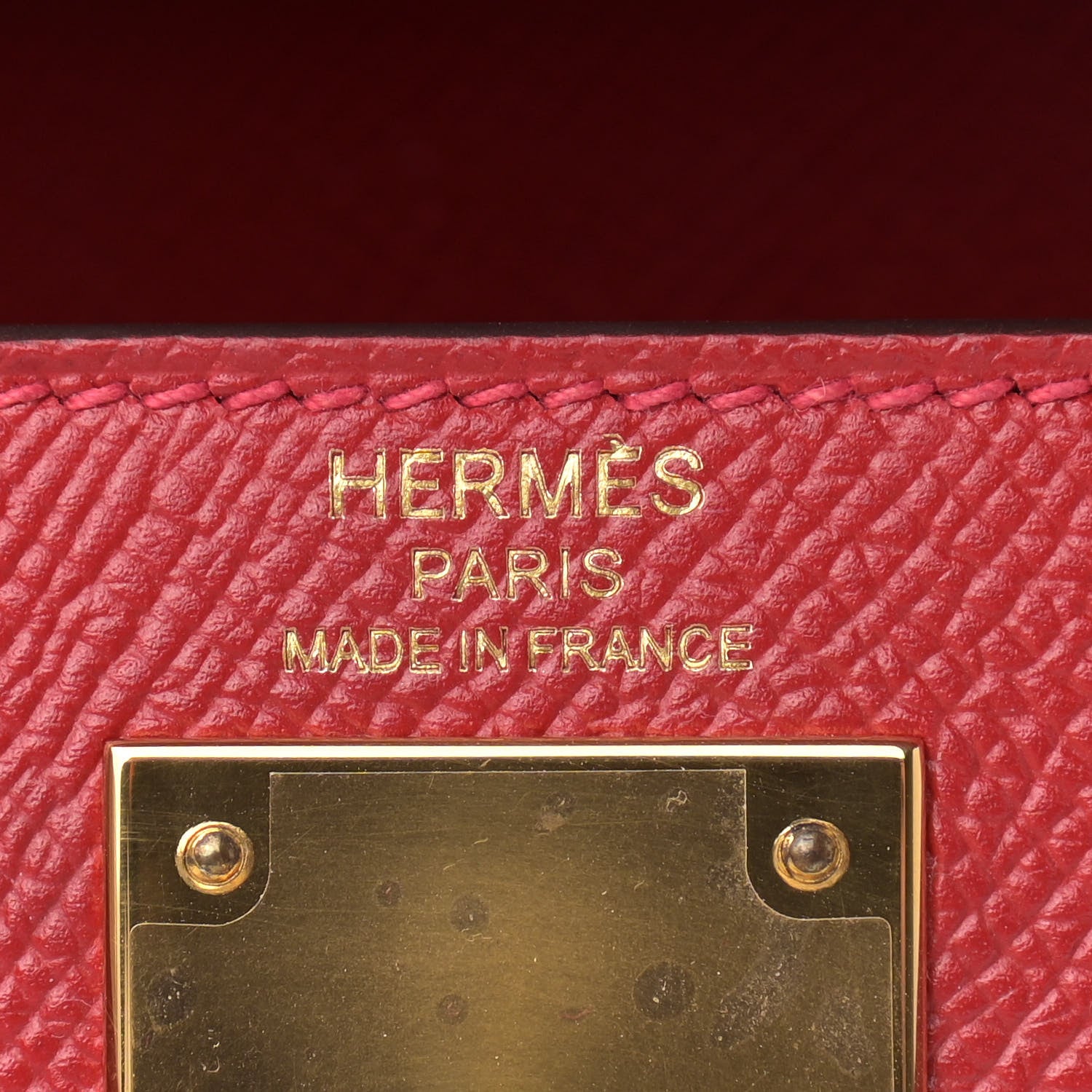 Hermes Epsom Kelly Sellier 28 Rouge Casaque 6 of 11