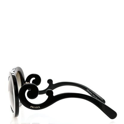 Prada Baroque Sunglasses SPR 27N Black 3 of 7
