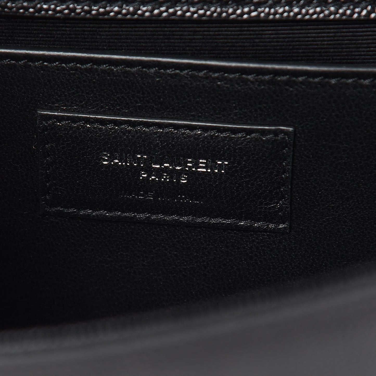 Grain De Poudre Medium Classic Monogram Kate Satchel Black