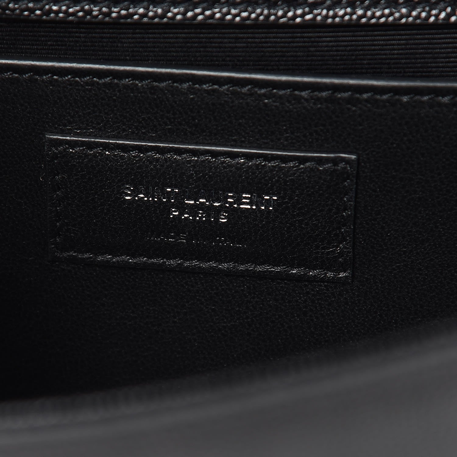 Saint Laurent Grain De Poudre Medium Classic Monogram Kate Satchel Black 6 of 10