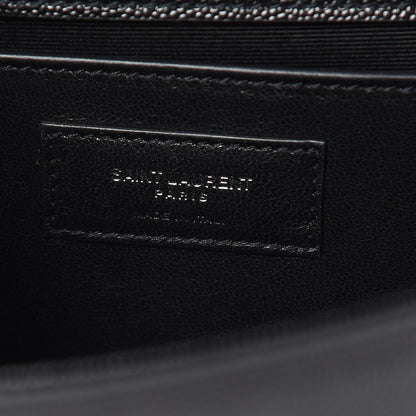 Saint Laurent Grain De Poudre Medium Classic Monogram Kate Satchel Black 6 of 10