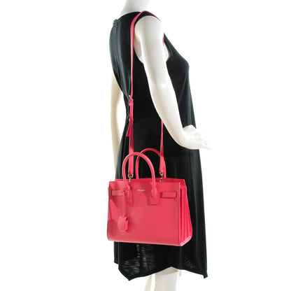 Saint Laurent Grained Calfskin Baby Sac De Jour Rose Clair 2 of 7