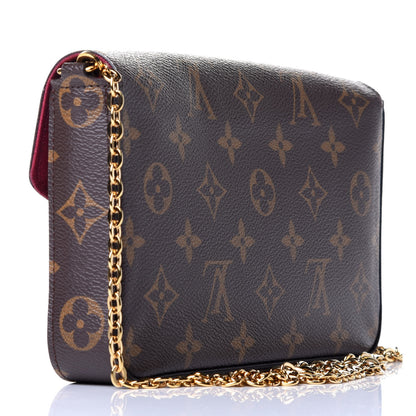 Louis Vuitton Monogram Pochette Felicie Chain Wallet Fuchsia 3 of 10