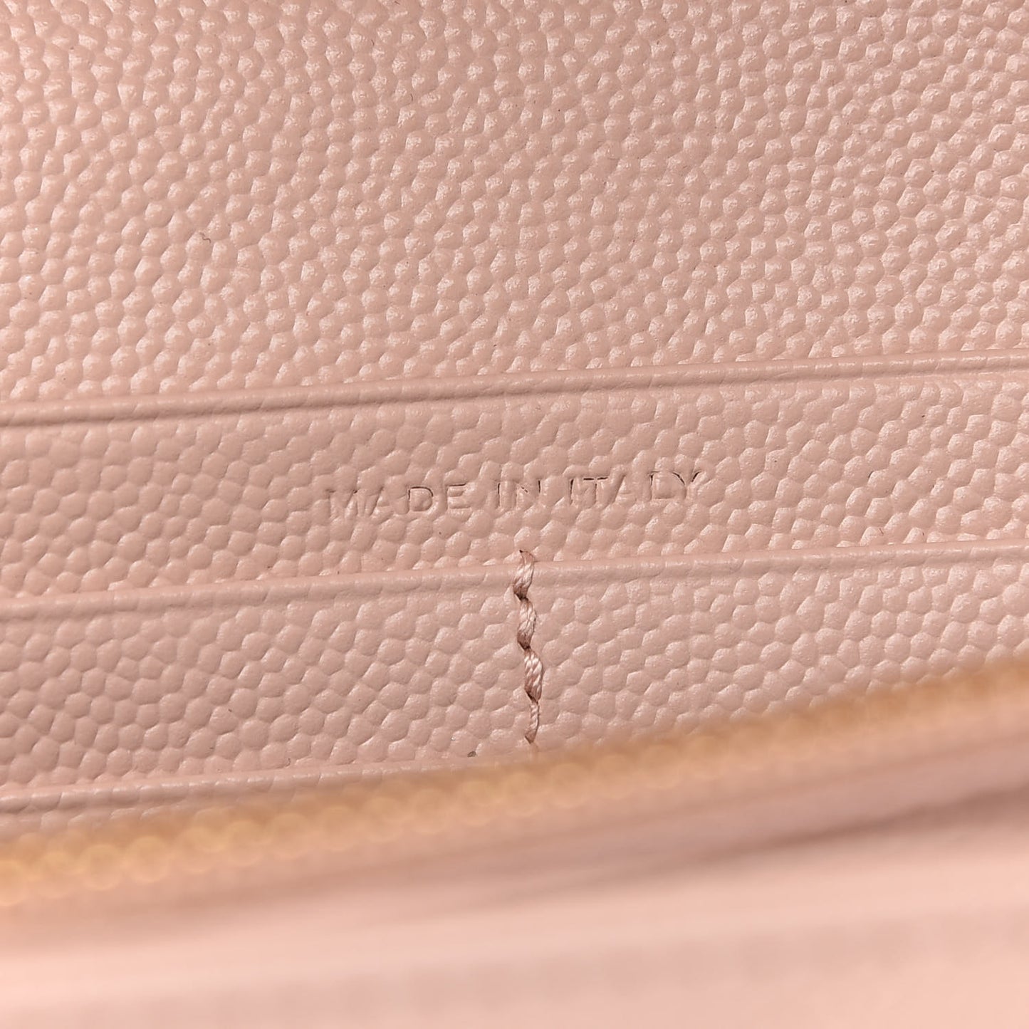 Grain De Poudre Matelasse Chevron Monogram Chain Wallet Pale Pink