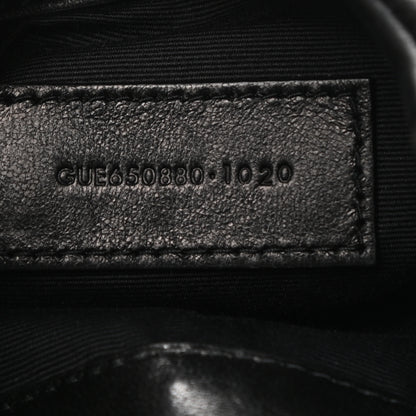 Saint Laurent Lambskin Monogram Loulou Puffer Pouch Clutch Black 5 of 9