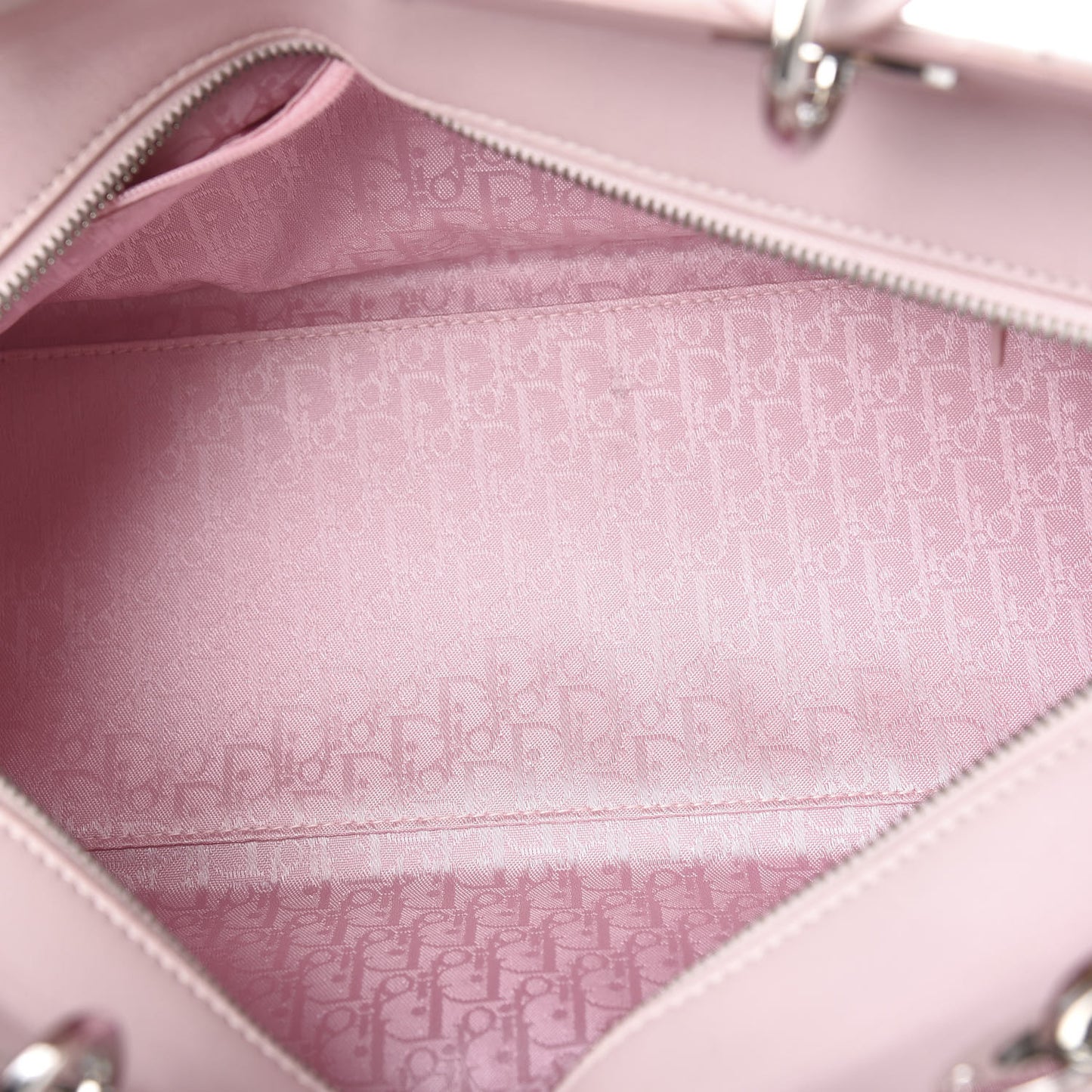 Lambskin Cannage Soft Lady Dior Satchel Light Pink