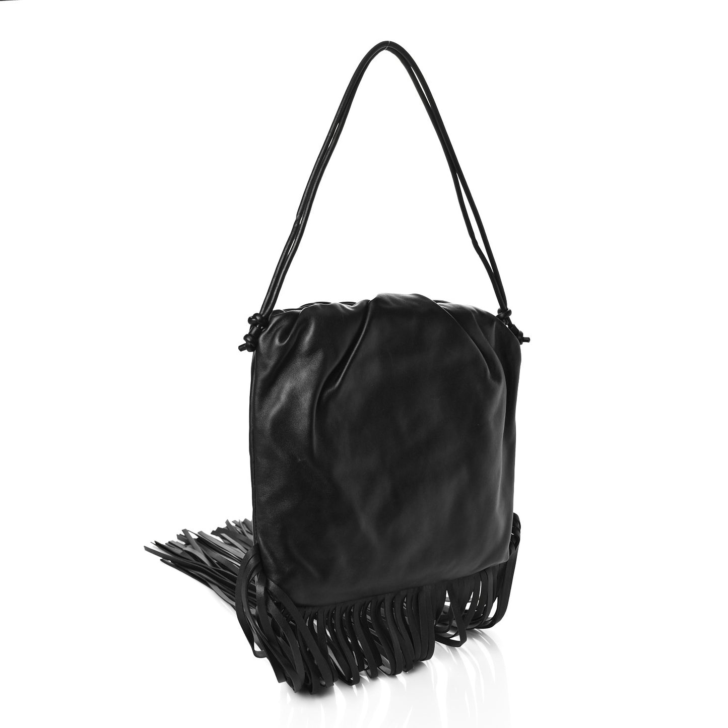Nappa The Fringe Pouch Shoulder Bag Black