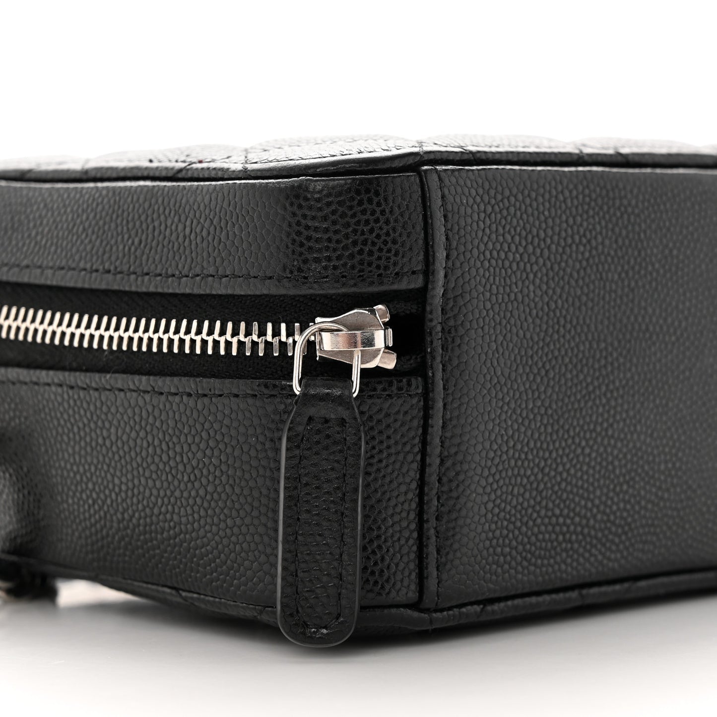 Caviar Quilted Camera Bag Black