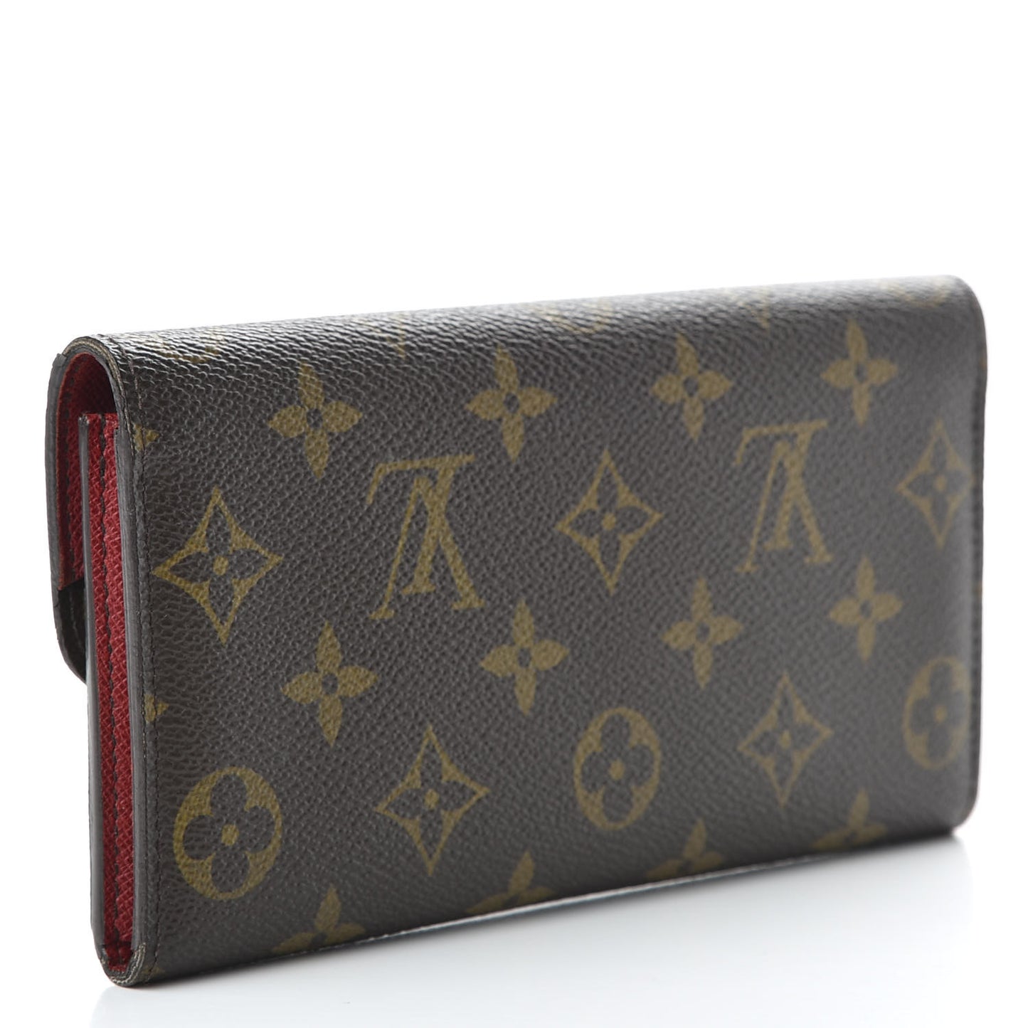 Monogram Emilie Wallet Red