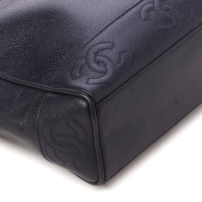 Chanel Caviar CC Shoulder Bag Navy Blue 5 of 8
