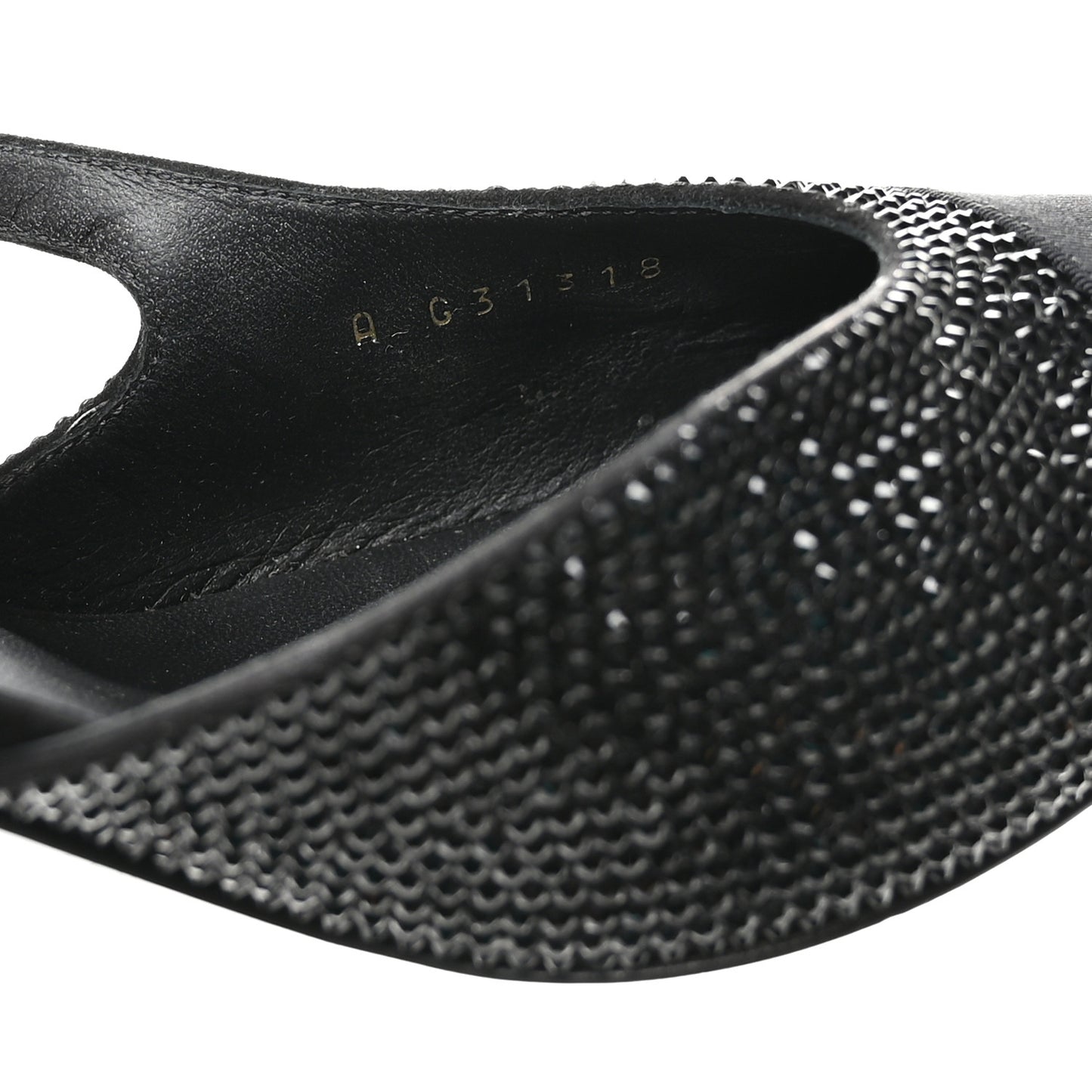 Strass Grosgrain Cap Toe CC Slingback Pumps 39 Black