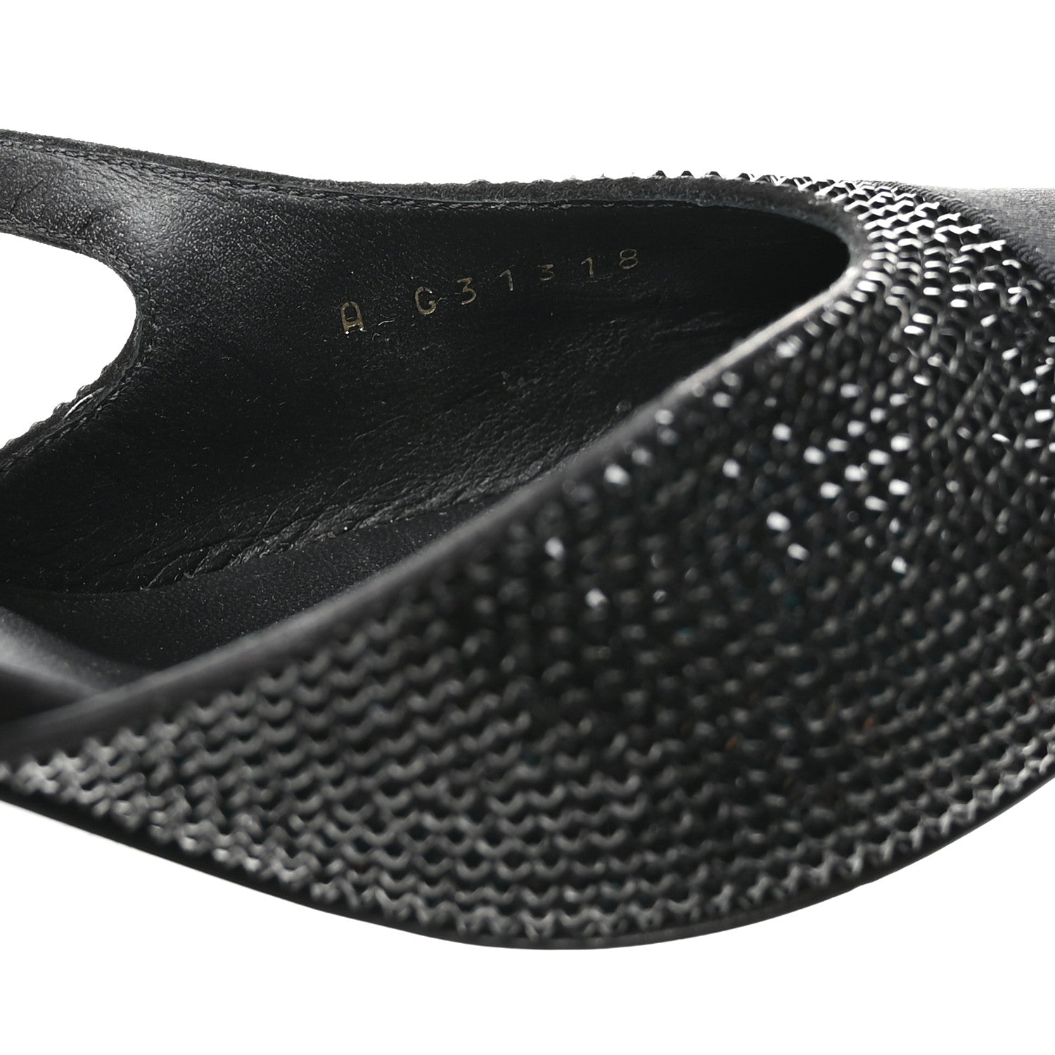 Chanel Strass Grosgrain Cap Toe CC Slingback Pumps 39 Black 8 of 10