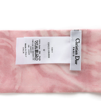 Christian Dior Silk Rose Mitzah Scarf Pink Rose 3 of 4