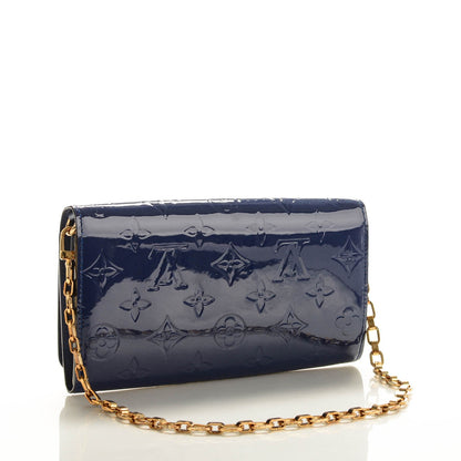 Louis Vuitton Vernis Chaine Wallet Grand Blue 3 of 7