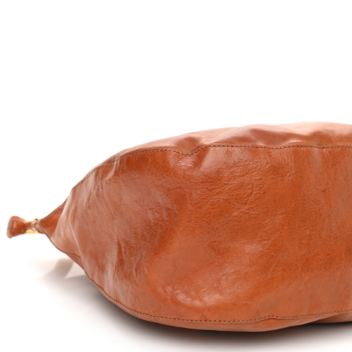 Jimmy Choo Calfskin Ruby Hobo Cognac 7 of 9