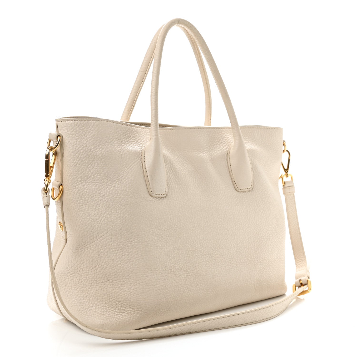 Prada Vitello Daino Tote Talco 4 of 23