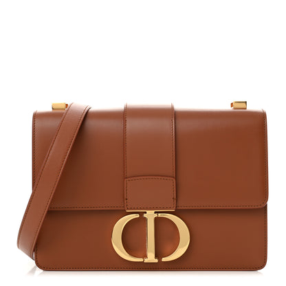 Christian Dior Smooth Calfskin 30 Montaigne Flap Bag Golden 1 of 10