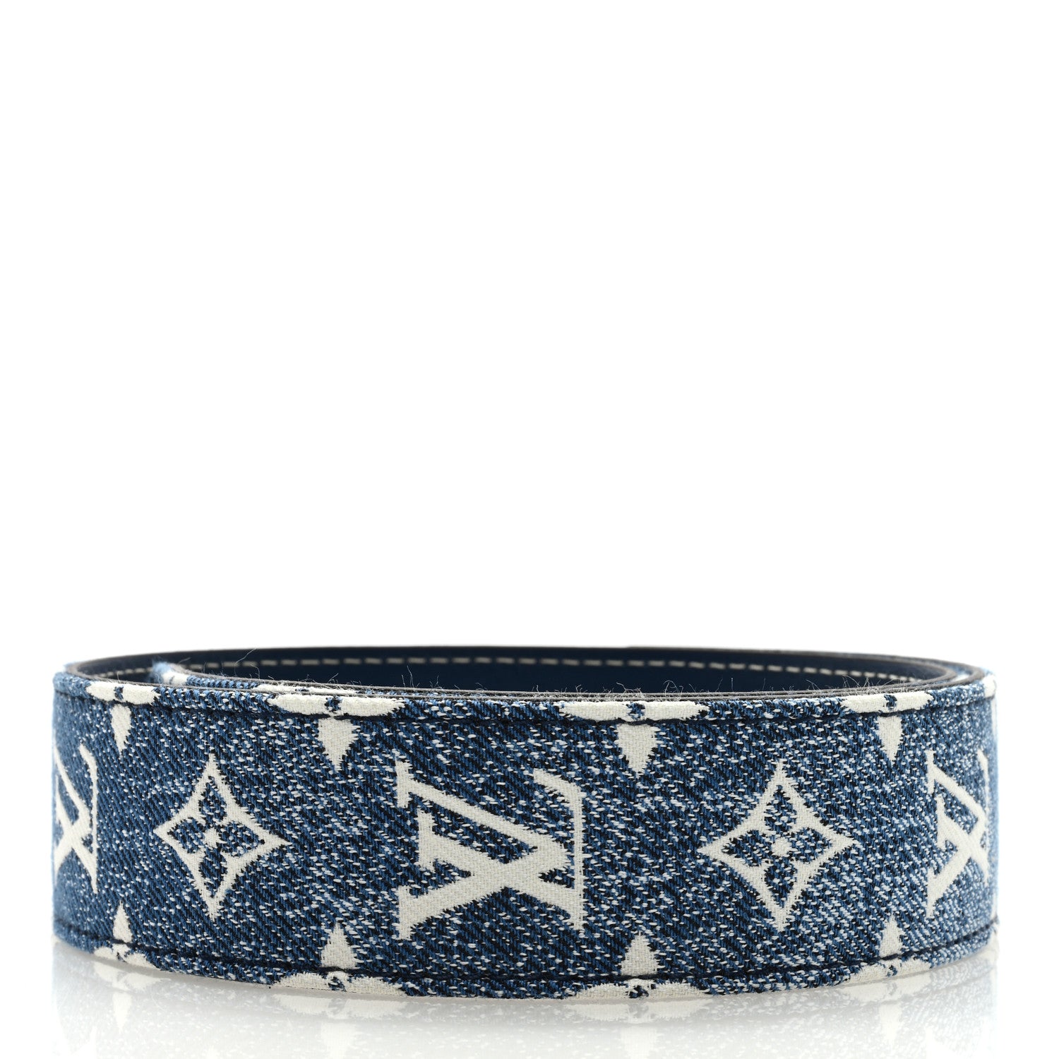Louis Vuitton Denim Monogram Jacquard Bandouliere Shoulder Strap Bleu 2 of 4