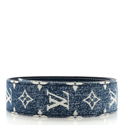 Louis Vuitton Denim Monogram Jacquard Bandouliere Shoulder Strap Bleu 2 of 4